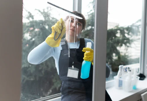 Nettoyage de vitres intérieures et extérieures à Sainte-Christie